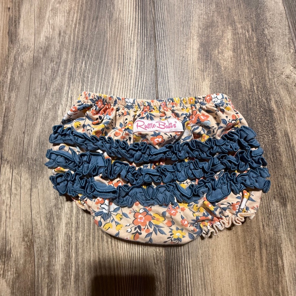 RuffleButts Diaper Cover Floral Ruffle Bloomers Cottagecore